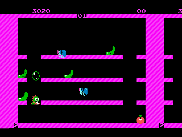 Bubble Bobble atari screenshot